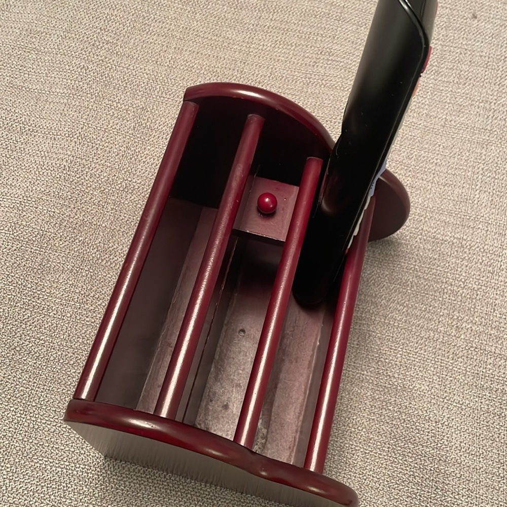 Tv Remote Control Caddy Holder or Desktop Organizer Cherry Wood Color - Picture 3 of 10